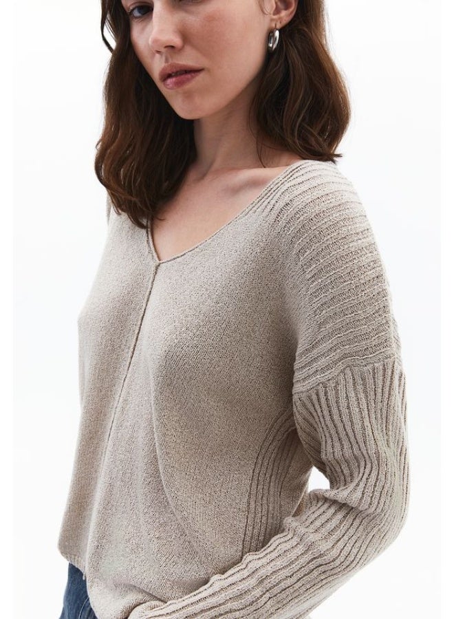 OXXO V-Neck Knit Sweater - Image 4